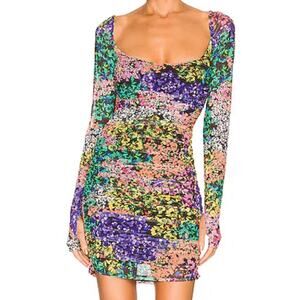 AFRM Multicolor Long Sleeve Dress